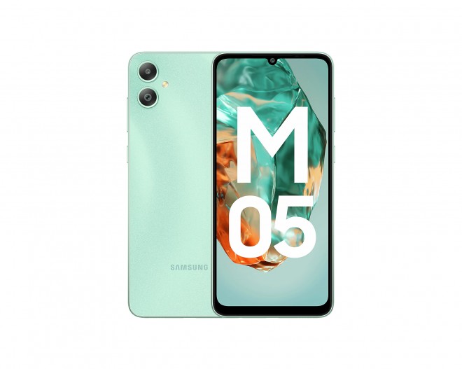 Samsung Galaxy M05 in Mint Green