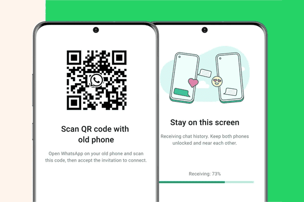 WhatsApp transfer through QR Code