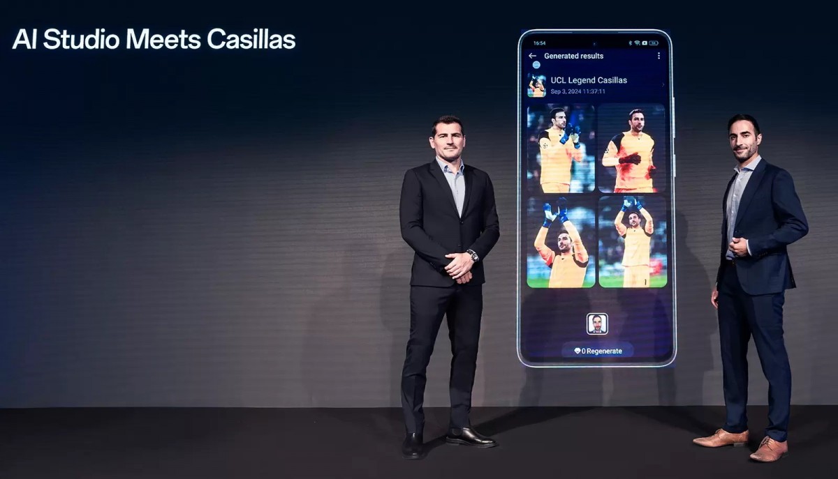 Iker Casillas Fernandez Experiences the AI Studio Feature